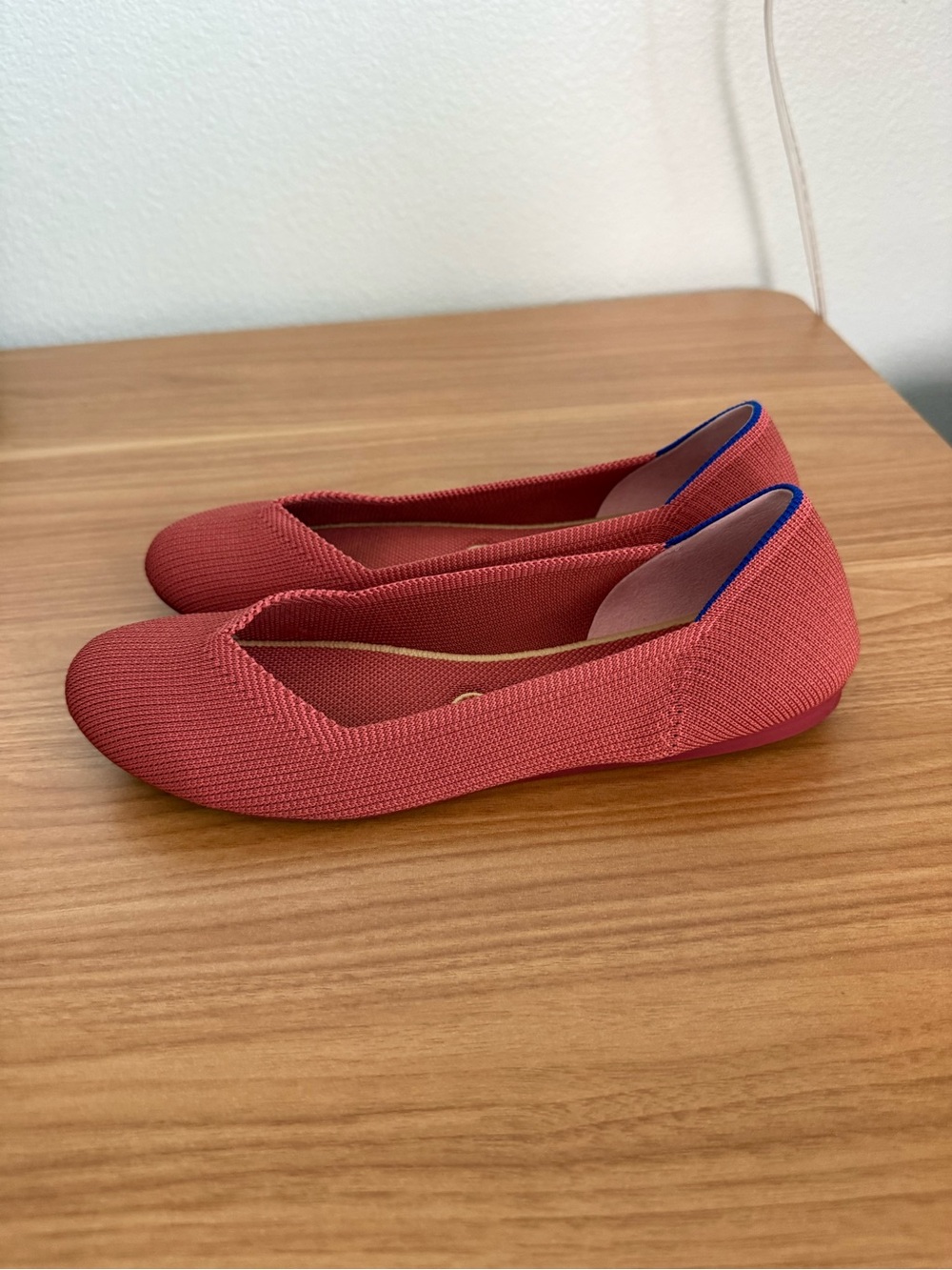 Rothy's Copper Rose Knit Round Toe Ballet Flat loafer Size 9 - Picture 2 of 7